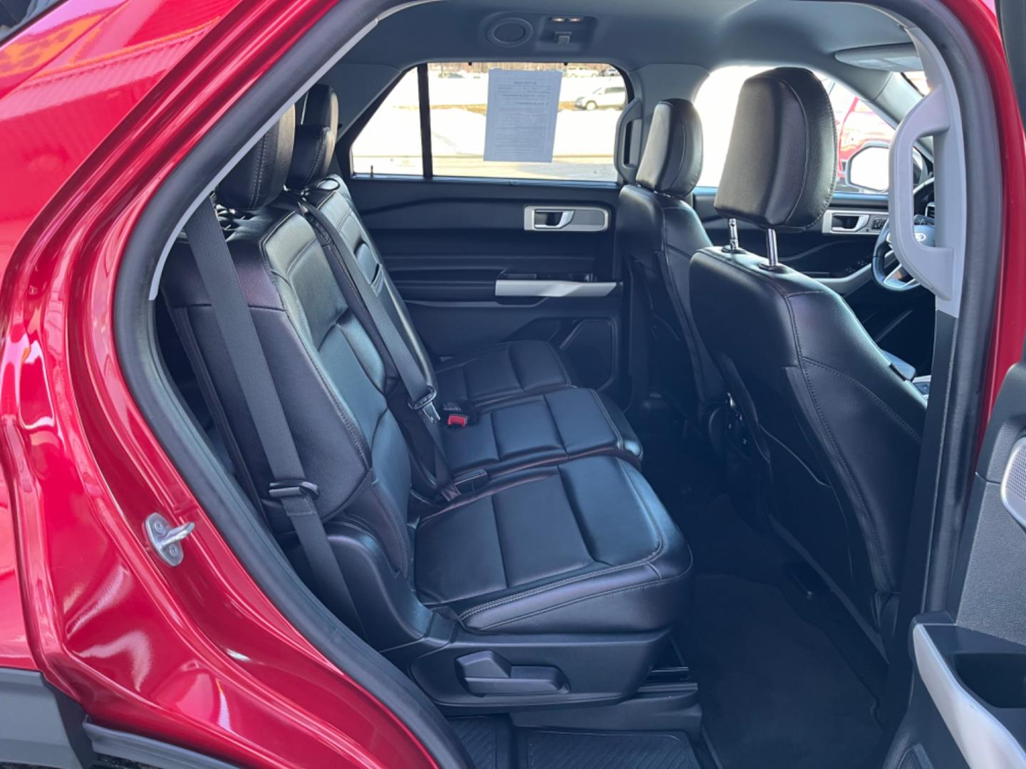 2021 Red /black leather Ford Explorer Limited AWD (1FMSK8FH7MG) with an 2.3L L4 DOHC 16V engine, 10A transmission, located at 1960 Industrial Drive, Wasilla, 99654, (907) 274-2277, 61.573475, -149.400146 - Photo#17